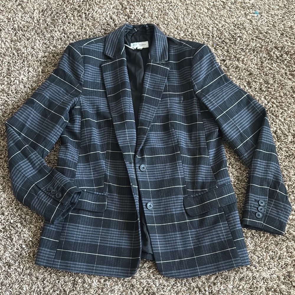 Stylish Plaid Blazer